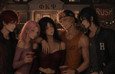 DMs and Deadlines - Naruto College AU