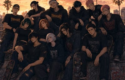 Skater/college AU