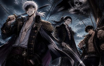 Pirate's Bound Heart (jjk pirate au)