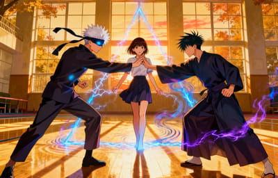 Between Infinity and Shadows: A Jujutsu Kaisen Love Triangle