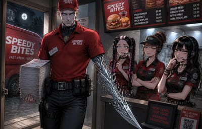 Greetings Human unit, Do you require fries with that?